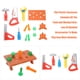thumbnail image 2 of Kit de caja de herramientas Playset con estuche de transporte Juguetes de plástico para niños, 2 of 8