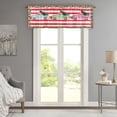 thumbnail image 4 of Dvkptbk 1 Pce Rideau Court Floral Multicolore Rideau de Cuisine Demi-Rideau Bordure Décoration de Petite Fenêtre de Noël Polyester Coton, 4 of 5