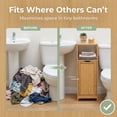 thumbnail image 6 of Evideco Mahe Adult Slim Removable Liner Laundry Hampers with Laundry Bag, Bamboo, 6 of 11