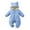 C-Blue124, variant on DHFJKG Baby Boys Girls Padded Snowsuit Winter Clothes Suit Ears Hooded Newborn Zipper Jumpsuit Warm Puffer Coat Outwear For 0-18 Months Soft One-Pieces