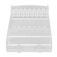 thumbnail image 1 of Brrnoo Estante de almacenamiento para tijeras de peluquería, plástico transparente, 6 estantes, aprox. 21 x 14 cm / 8,3 x 5,5 pulgadas Accesorio de ventosa Organización de salón/peluquería, 1 of 5
