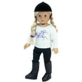 thumbnail image 4 of Sophia's 4-Piece Horseback Riding Outfit with Riding Helmet and Boots Set for 18'' Dolls, Black, 4 of 6