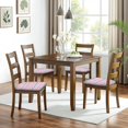 thumbnail image 6 of Pioneer Flower Seat Covers for Dining Room Chairs Set Of 4,Stretch Printed Washable Chair Seat Cover with Elastic Ties and Button,Removable Waterproof Couch Cushion Covers, 6 of 6