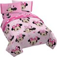 thumbnail image 1 of Disney Minnie Mouse Personnage Réversible Ensemble de Lit Jumeau 4 Pcs, 1 of 9
