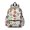Football and Basketball White Pattern, variant on Football and Hockeyball Green Pattern Cute School Backpack with Padded Back and Adjustable Shoulder Straps 13.4"x11"x4.7"