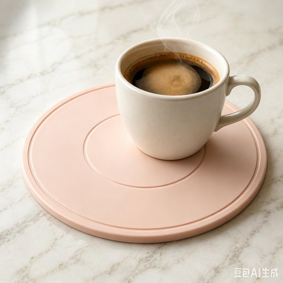 Dual Sided Round Silicone Trivet Mat, Non Slip Heat Resistant Table Coaster Pot Holder for Kitchen Dining