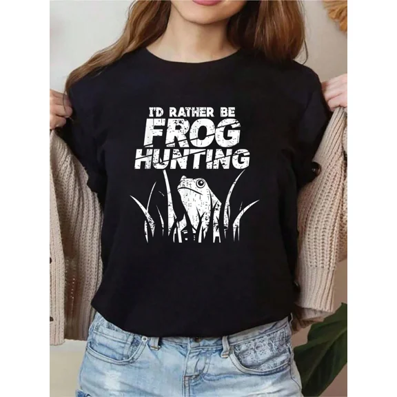 100% Cotton Hunting T-Shirt T-Shirt Graphic Shirt Women