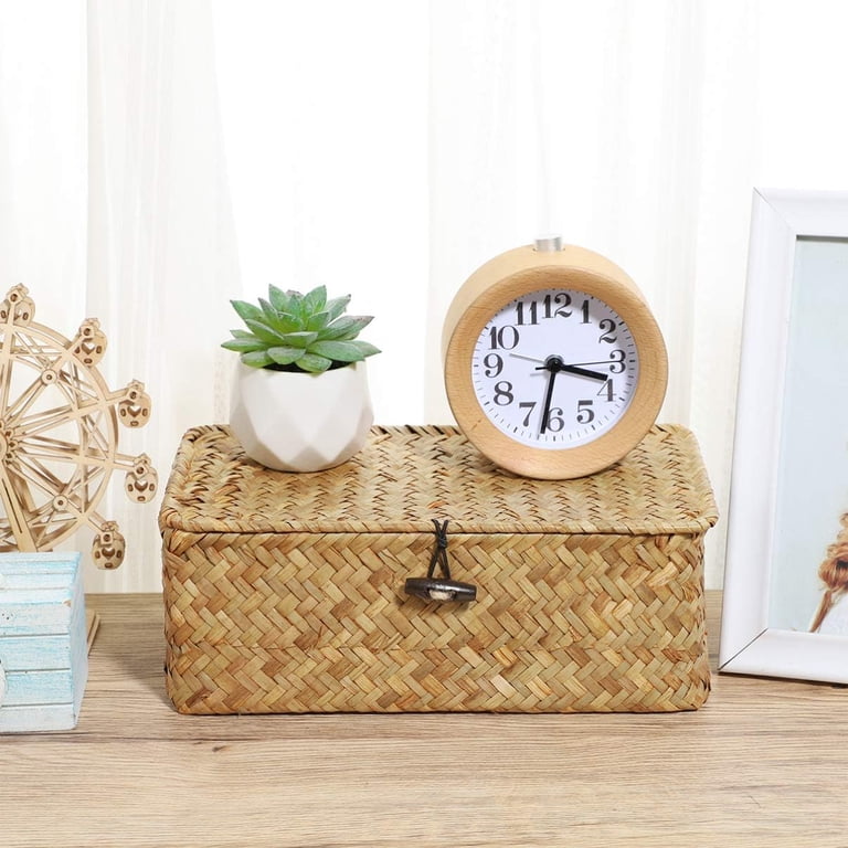 Hand-Woven Storage Basket with Lid photo 3