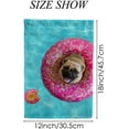 thumbnail image 2 of SKYSONIC Garden Flag Cute Pug Floating in Pool Double-Sided Printed House Sports Flag 12x18 in Polyester Decorative Flags for Courtyard Garden Flowerpot, 2 of 7