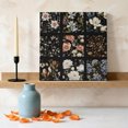thumbnail image 3 of Floral Grids Canvas Wall Art for Living Room Bedroom Bathroom, Botanical Vintage Pink White Blue Flower Garden Plaid Canvas Art Wall Decor, Artwork for Walls Home Office Decor, 8"x8", 3 of 9