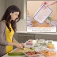 thumbnail image 4 of Set de 24Contenedores Herm&eacute;ticos para Alimentos A prueba de derrames. Ideal para Meal Prep y Almuerzo, Ahorra Espacio en Refrigerador y Cocina. Apto Microondas y Lavavajillas (24), 4 of 7