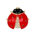thumbnail image 2 of Women Scarf Accessory Cute Ladybird Rhinestone Brooch Pin Insect Breastpin, 2 of 8