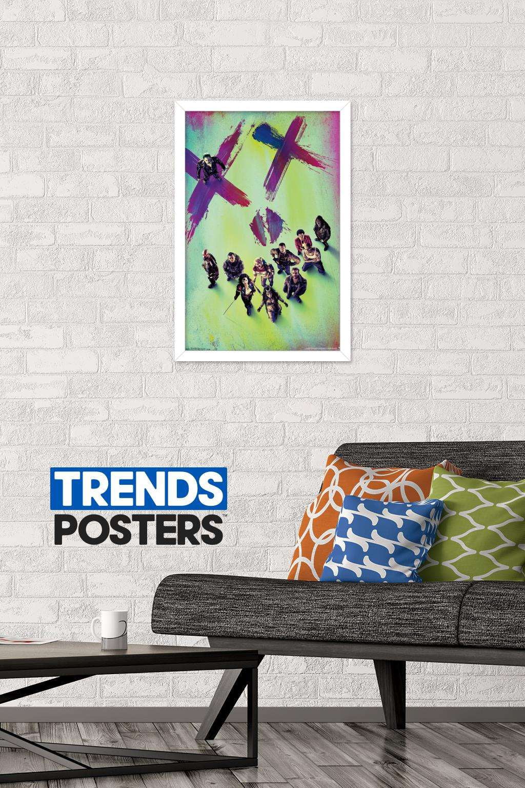 DC Comics Movie - Suicide Squad - Teaser Wall Poster, 14.725" x 22.375", Framed