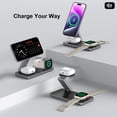 thumbnail image 6 of 25W Wireless Charging Compatible For IPhone 17-12 Pro Max, 3-in-1 Magnetic Foldable Compatible With Apple Watch & AirPods Pro Black, 6 of 9