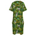 thumbnail image 4 of Lemurs-Vestido largo de verano para mujer traje holgado con bolsillos estilo veraniego a la moda, 4 of 6