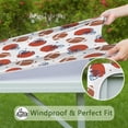 thumbnail image 6 of White Background Football Helmets Pattern Square Fitted Tablecloth with Elastic Edge,Square Table Cover,Washable Elastic Table Cover for Home Kitchen Party Decor 36"x36", 6 of 6