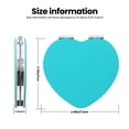 thumbnail image 3 of Kdxio Aqua Pocket Mirror, 1X/2X Travel Makeup Mirror 2-Sided Folding Small Mirror Portable Double-Sided Magnifying Cosmetic Mirror for Gift-Heart Shape, 3 of 9