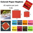 thumbnail image 5 of (8 Pack) Renova Red Luncheon Paper Napkins, 15.6 in, 40 Count, 5 of 5