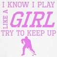 thumbnail image 3 of CafePress - Hockey Like A Girl Baseball Jersey - Kids Cotton Baseball Jersey, 3/4 Sleeve Shirt, 3 of 4