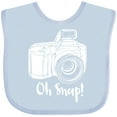 thumbnail image 3 of Inktastic Camera Oh Snap Boys or Girls Baby Bib, 3 of 4
