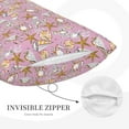 thumbnail image 3 of Uemuo Seafood Print Throw Pillow Case – Cozy & Soft Cushion Cover, Hypoallergenic Pillow Case for Sleeping, Perfect for Women with Envelope Closure-20"x30", 3 of 6