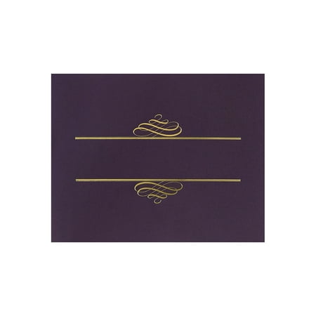 Masterpiece Studios Certificate Holders 9.375" x 12" Plum 5/Pack (903106)