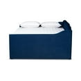 thumbnail image 6 of Bowery Hill Contemporary Velvet Full Size Daybed with Trundle in Blue, 6 of 9