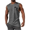 thumbnail image 2 of Ramiter Beach Shirts for Men Mens Fitted T-Shirts Pleats Sleeve Muscle Workout Shirt Longline Gym Tee GY1,4XL, 2 of 4