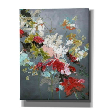 Epic Graffiti 'Abstract Floral 2' by Design Fabrikken, Giclee Canvas Wall Art, 26"x34"