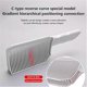 thumbnail image 3 of Professional Barber Fade Comb For Men Salon Hairdressing, Home Hair Cutting V-shape Comb Curved Positioning Clipper Comb Tools, 3 of 5