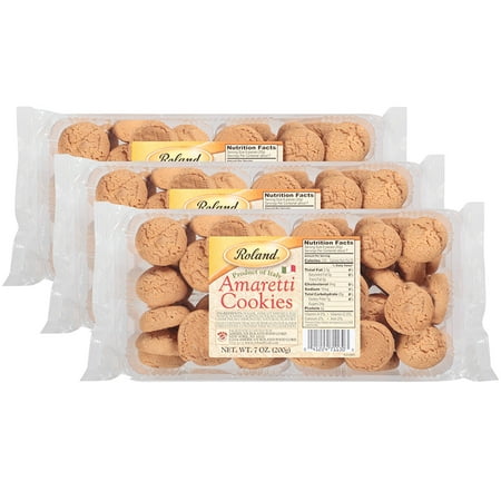 (3 Pack) Roland Amaretti Cookies, 7.05 OZ (Best Amaretti Cookie Recipe)