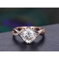 thumbnail image 2 of 1.25 ct Infinity Moissanite & Moissanite Wedding Ring with 18k Gold Plating, 2 of 6