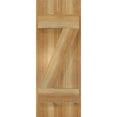 thumbnail image 5 of 10 3/4"W X 28"H Timbercraft Two 5 3/8" Boards Joined Board-N-Batten Shutters W/Z-Bar, Rough Sawn Western Red Cedar (Per Pair), 5 of 13