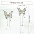 thumbnail image 5 of Unique Bargains 2pcs Hair Clip Classic Butterfly Tassel Hair Clip Elegant Luxurious Cute Hair Accessories for Women, 5 of 6