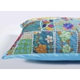 thumbnail image 3 of RAJBHOOMI HANDICRAFTS khambhadiya Pillow Cover 24 * 16 Inch Set of 2 Decorative Cotton Handmade Covers Square Pillow Modern Home Decor for Bed(Turquoise ), 3 of 4