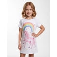 thumbnail image 5 of Comfortable Cute Short Sleeve Everyday Dress for Girls Slim-Fit Casual Dress Classic Round Neck Young Girls Age 5-13, 5 of 6