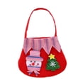 thumbnail image 1 of Matsuzay Bolso de mano con diseño de Papá Noel, bolsa de regalo encantadora, bolsa de dulces ligera, muñeco de nieve, paquete de alces, adornos Kits de decoración para fiestas Muñeco de nieve Matsuzay HA069620-02, 1 of 6