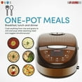 thumbnail image 6 of 5 Core 5.3Qt Asian Rice Cooker Digital Programmable 15-in-1 Ergonomic Large Touch Screen Electric Multi Cooker Slow Cooker Steamer Pot Warmer 11 Cups 24 Hour Delay Timer Auto Keep Warm Feature RC 0501, 6 of 15