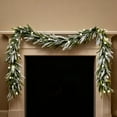 thumbnail image 6 of Christmas Garlands for Xmas Tree Decorations 180cm Simulated Flocked Rattan Needles and Rattan Strips, 6 of 6