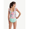 thumbnail image 2 of Justice Girls Ruffle Tankini Top with Bikini Bottom 2-Piece Swimsuit, Sizes 5-18, 2 of 4
