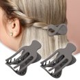 thumbnail image 2 of 2 pinzas para el cabello Unique Bargains Marrón Mate 3.39''x1.89''x0.91'', 2 of 7