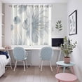 thumbnail image 4 of Beach Coastal Fish Kitchen Curtains Window Panels, Watercolor Sea Ocean Nautical Insulated Window Treatment Curtain, Grommet Curtains for Bedroom/Living Room/Bathroom, 2 Piece 52"Wx72"L, 4 of 8