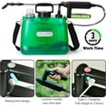thumbnail image 2 of Battery Powered Sprayer 8L Upgrade Electric Sprayer with 4 Mist Nozzles, 2000mAh Portable Lawn Sprayer Pump, 32in Shoulder Strap Retractable Wand, 2 Water Filling Holes for Lawn, Garden, Cleaning, 2 of 7