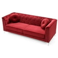 thumbnail image 5 of Glory Furniture Pompano Velvet Sofa in Burgundy, 5 of 7