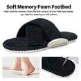 thumbnail image 4 of Ecetana Women's Slippers Soft Comfort House Shoes for Women Cross-Strap Fleece Slippers, 4 of 7
