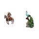 thumbnail image 1 of Estatua de caballero acrílico, adorno de mesa, escultura de animal, colección elegante, impermeable, decoración de escritorio con base para, 1 of 8