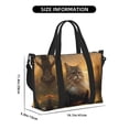 thumbnail image 2 of Travel Duffle Bag Lakeside Flower Field Cat Travel Tote Bags Carry on Luggage Waterproof Weekender Bags with Top Handle Adjustable Shoulde Strap for Travel Gym, 2 of 5