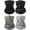 Black, Grey, Light Grey, Lined Black, variant on 4 Pieces Kids Neck Gaiter Unisex Face Cover Scarf UV Protection Bandana Balaclavas for Summer