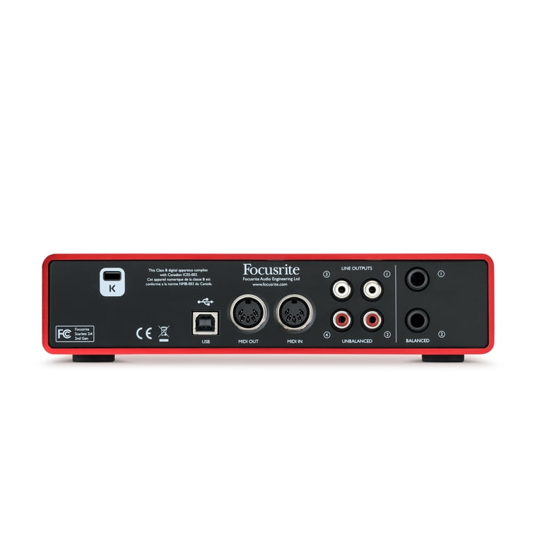 Focusrite Scarlett 2i4 (2nd Gen) - Audio interface - 24-bit - 192