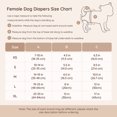 thumbnail image 4 of BELLA & PAL Brown Leopard Print Female Dog Diapers, 3-Pack, Highly Absorbent Washable Diapers for Small Dogs, Leak-Proof Puppy Diapers, XS, 4 of 7